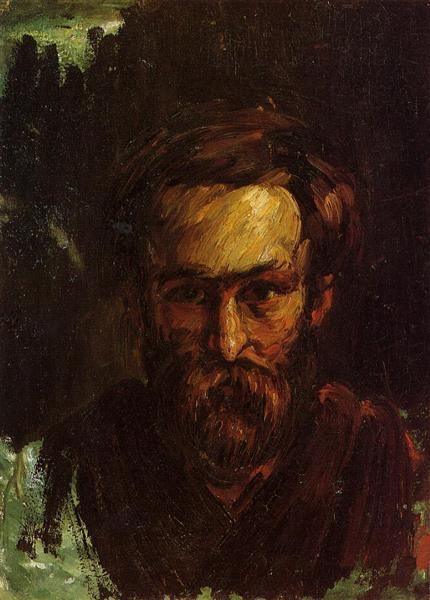 pintura Retrato De Un Hombre - Paul Cezanne