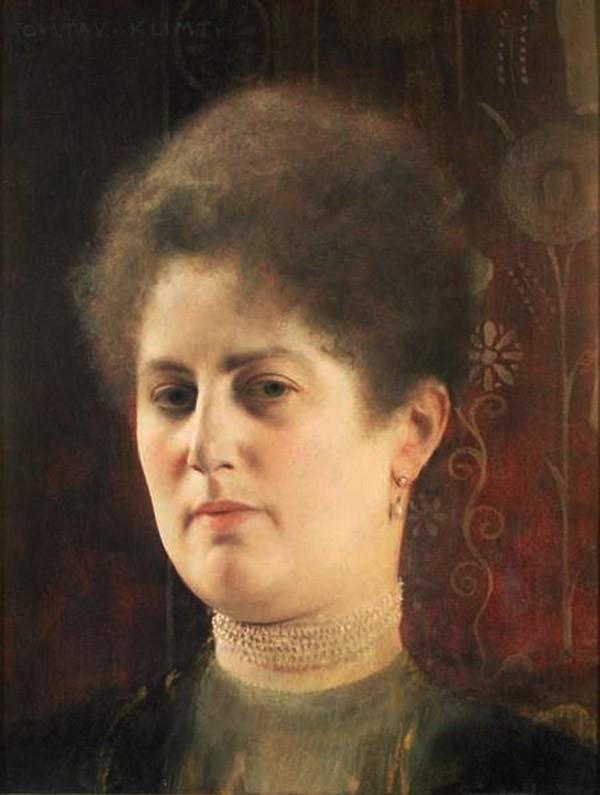 pintura Retrato De Una Dama - Gustav Klimt