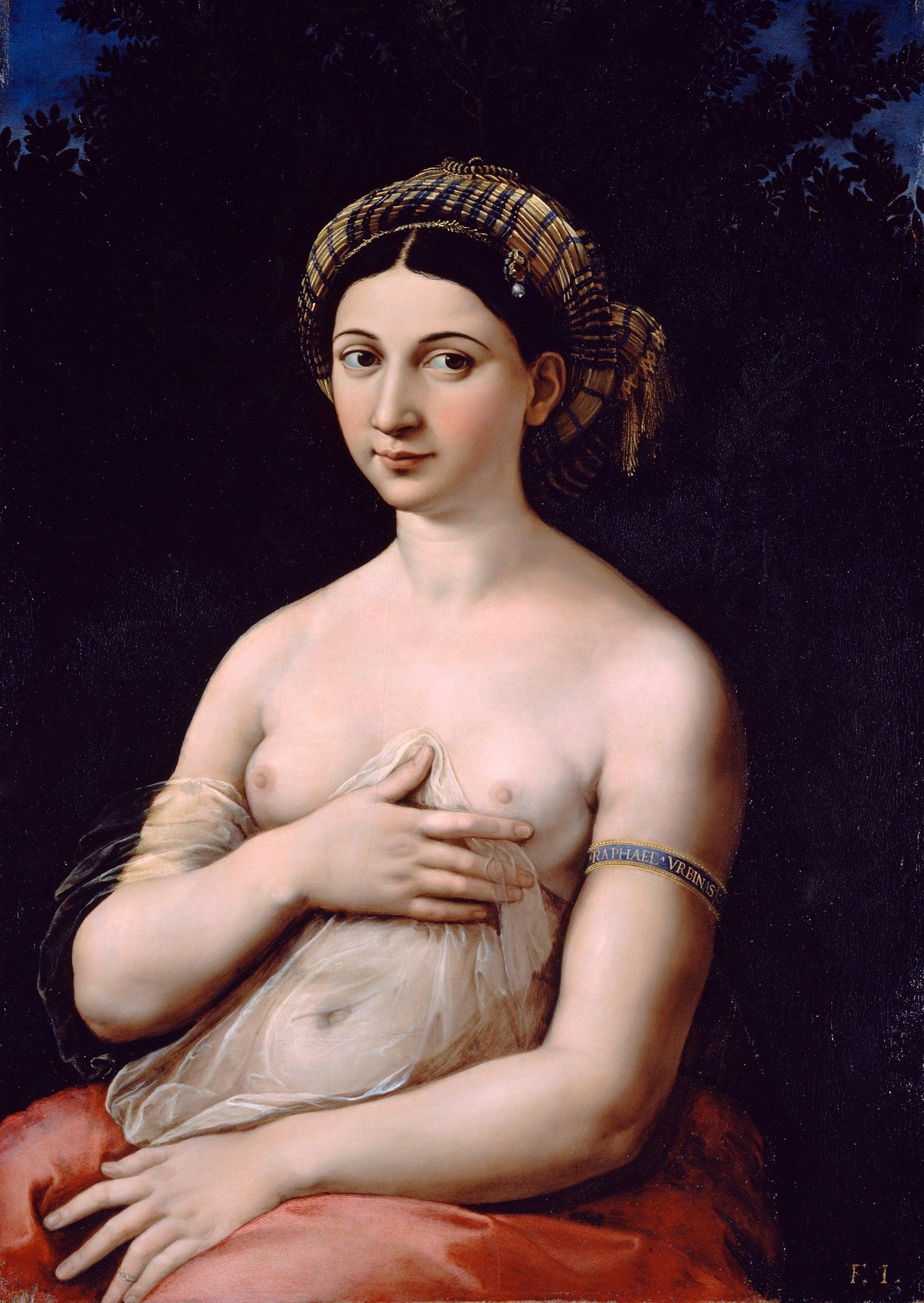 pintura Retrato De Una Mujer Joven - Raphael