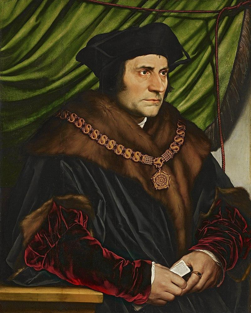 pintura Retrato de Tomás Moro - Hans Holbein El Joven