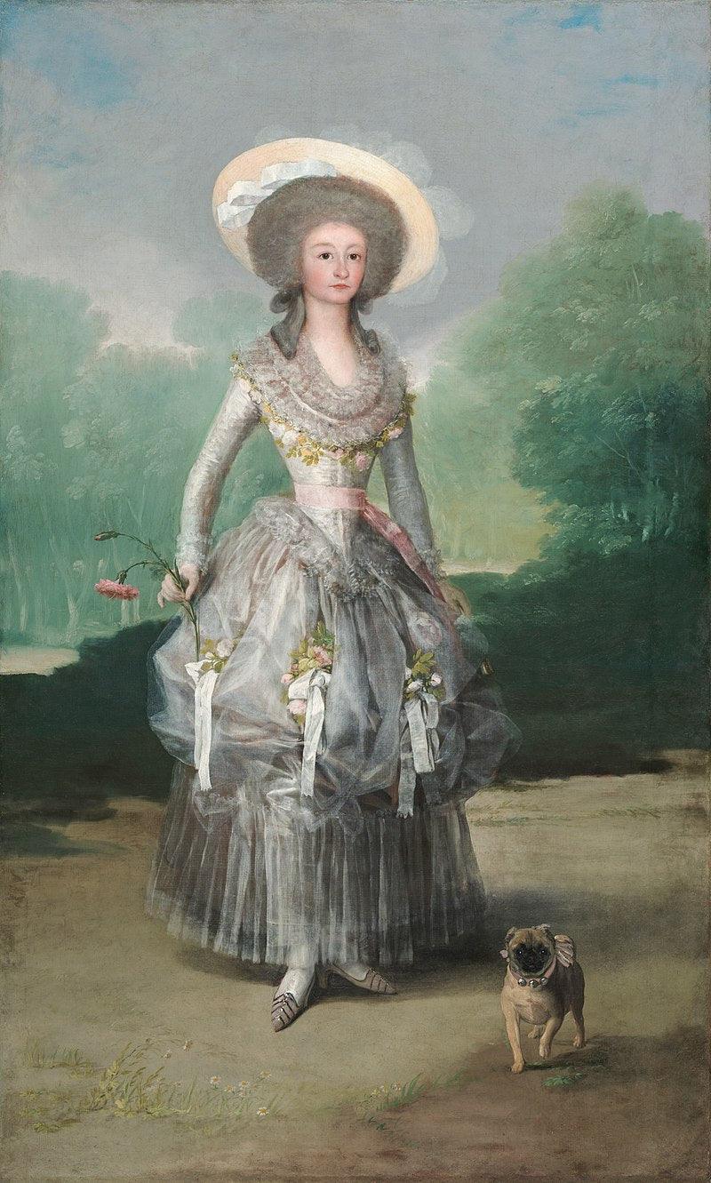 pintura Retrato de la Marquesa de Pontejos - Francisco Goya