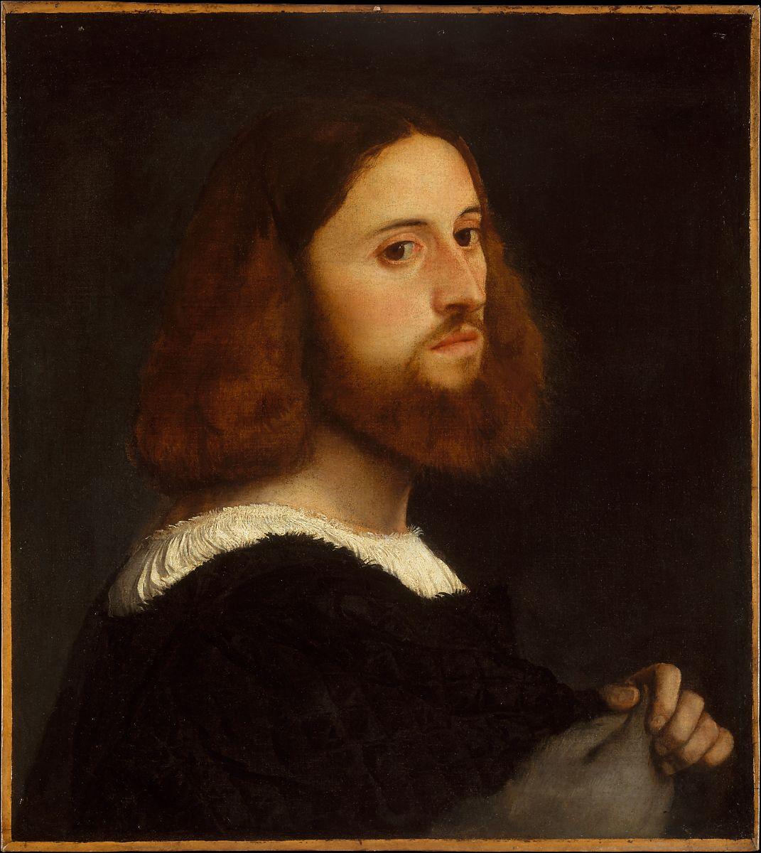 pintura Retrato de un Hombre - Tiziano