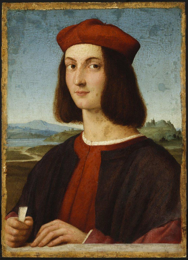 pintura Retrato del Joven Cardenal Ippolito I d'Este  - Rafael