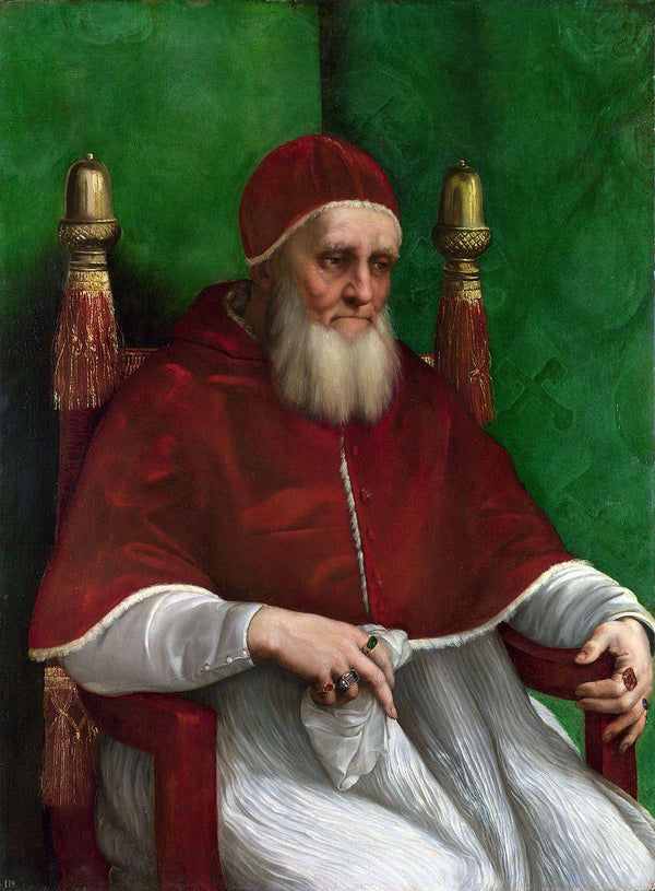 pintura Retrato del Papa Julio II - Rafael