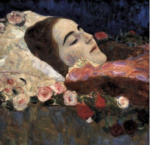 pintura Ria Munk En El Lecho De Muerte - Gustav Klimt