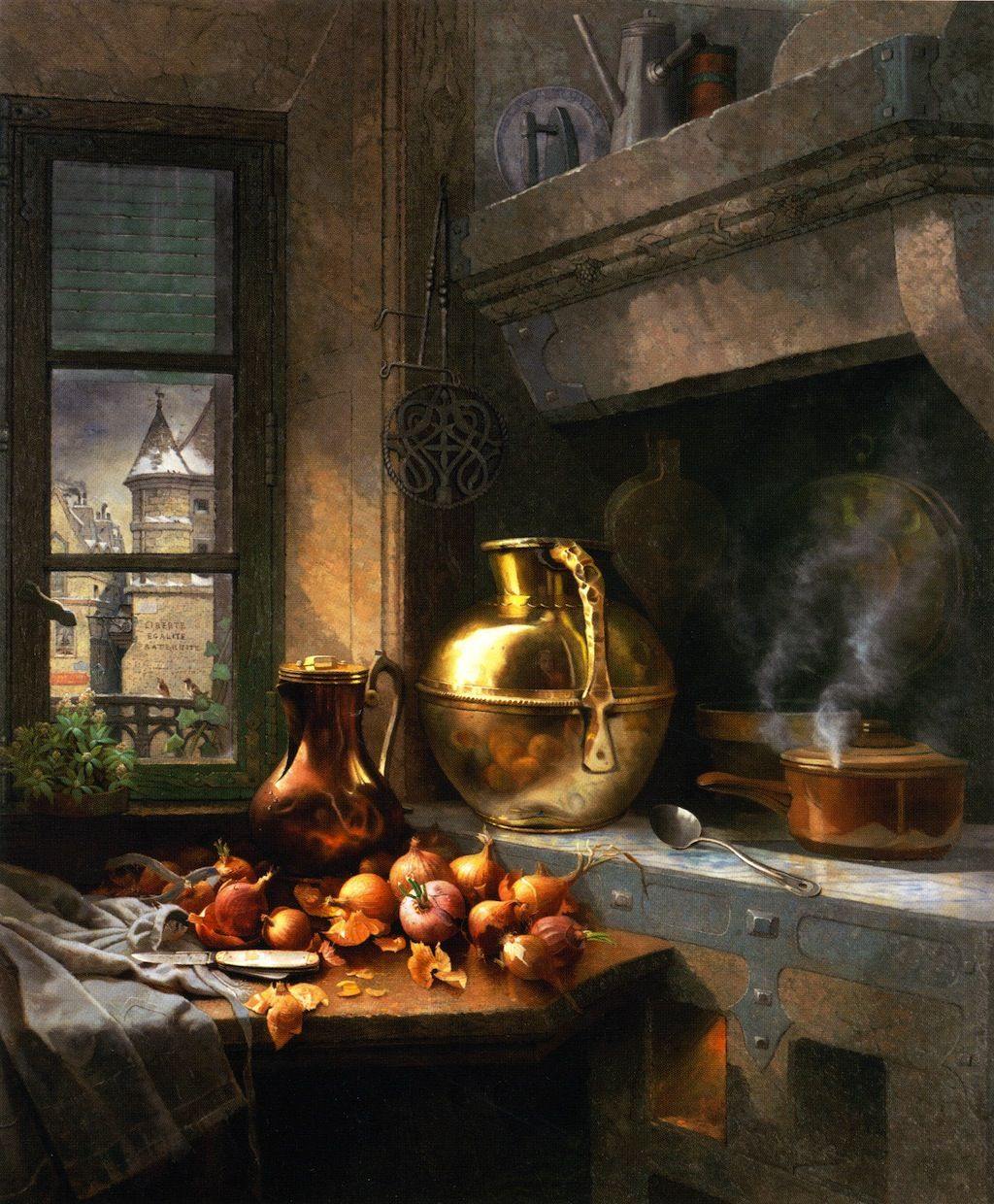 pintura Rincón De Cocina - Edwin Deakin
