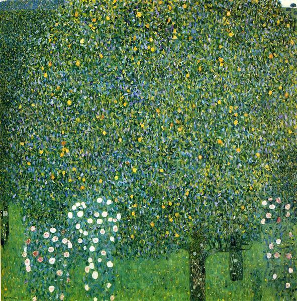 pintura Rosas Bajo Los Árboles - Gustav Klimt