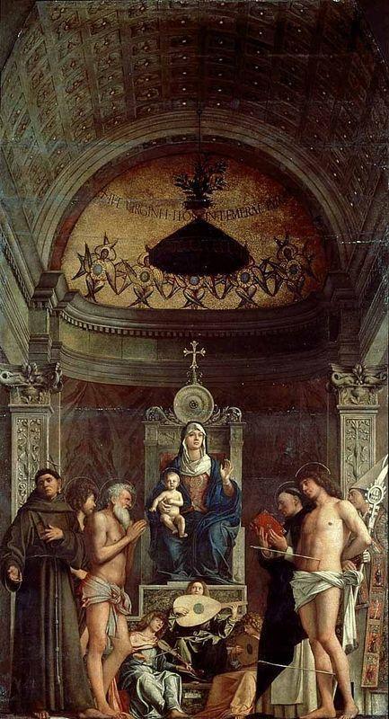 pintura Sacra Conversación (Retablo De San Job) - Giovanni Bellini