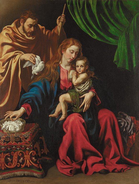pintura Sagrada Familia - Luis Tristán