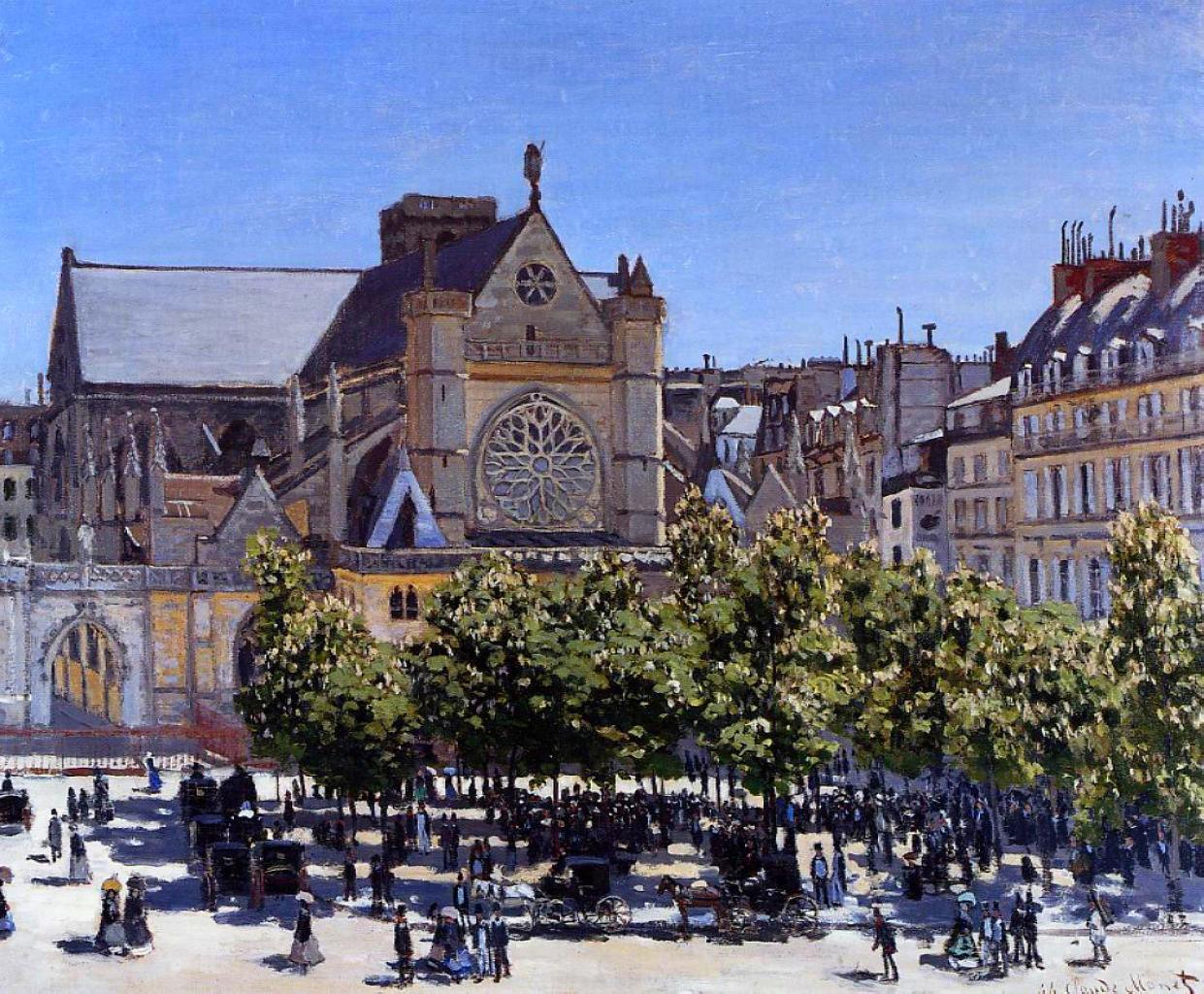 pintura Saint Germain Lauxerrois - Claude Monet