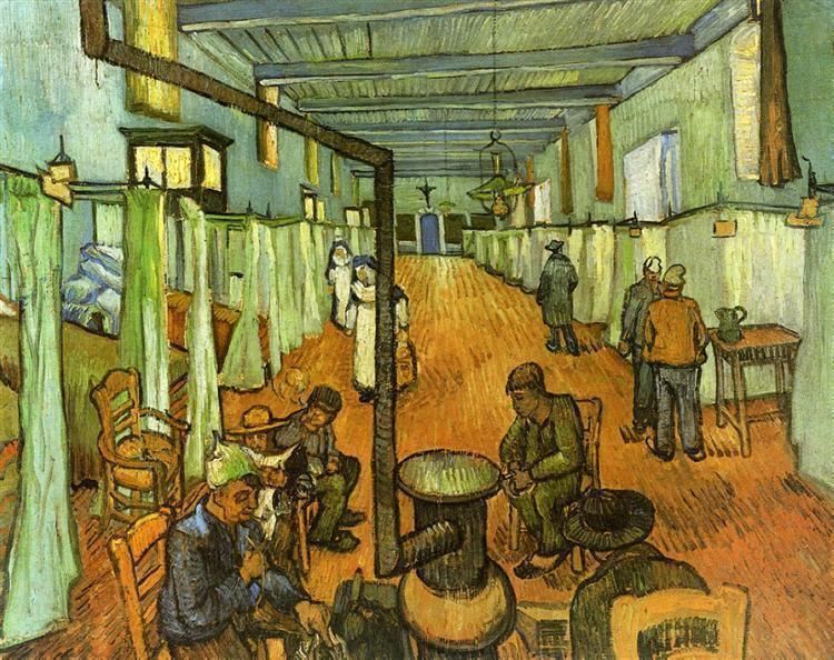 pintura Sala En El Hospital De Arles - Vincent Van Gogh