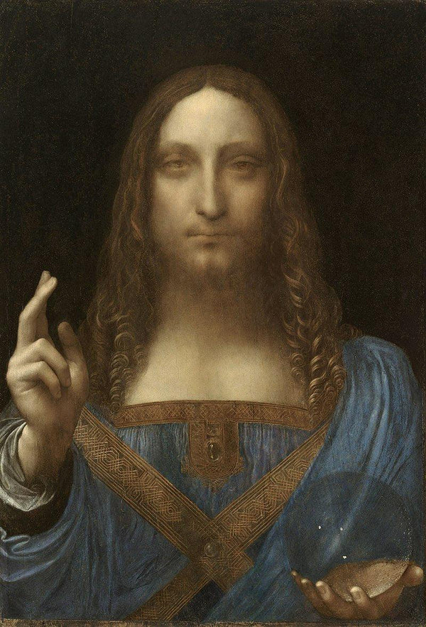 pintura Salvator Mundi (Cristo Como Salvador Del Mundo) - Leonardo Da Vinci