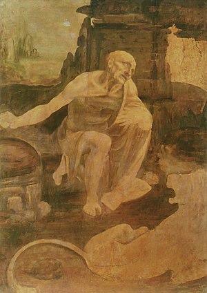 pintura San Jerónimo - Leonardo Da Vinci