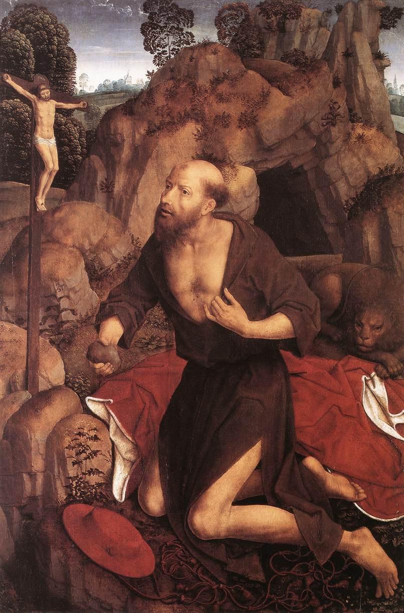 pintura San Jerónimo - Hans Memling
