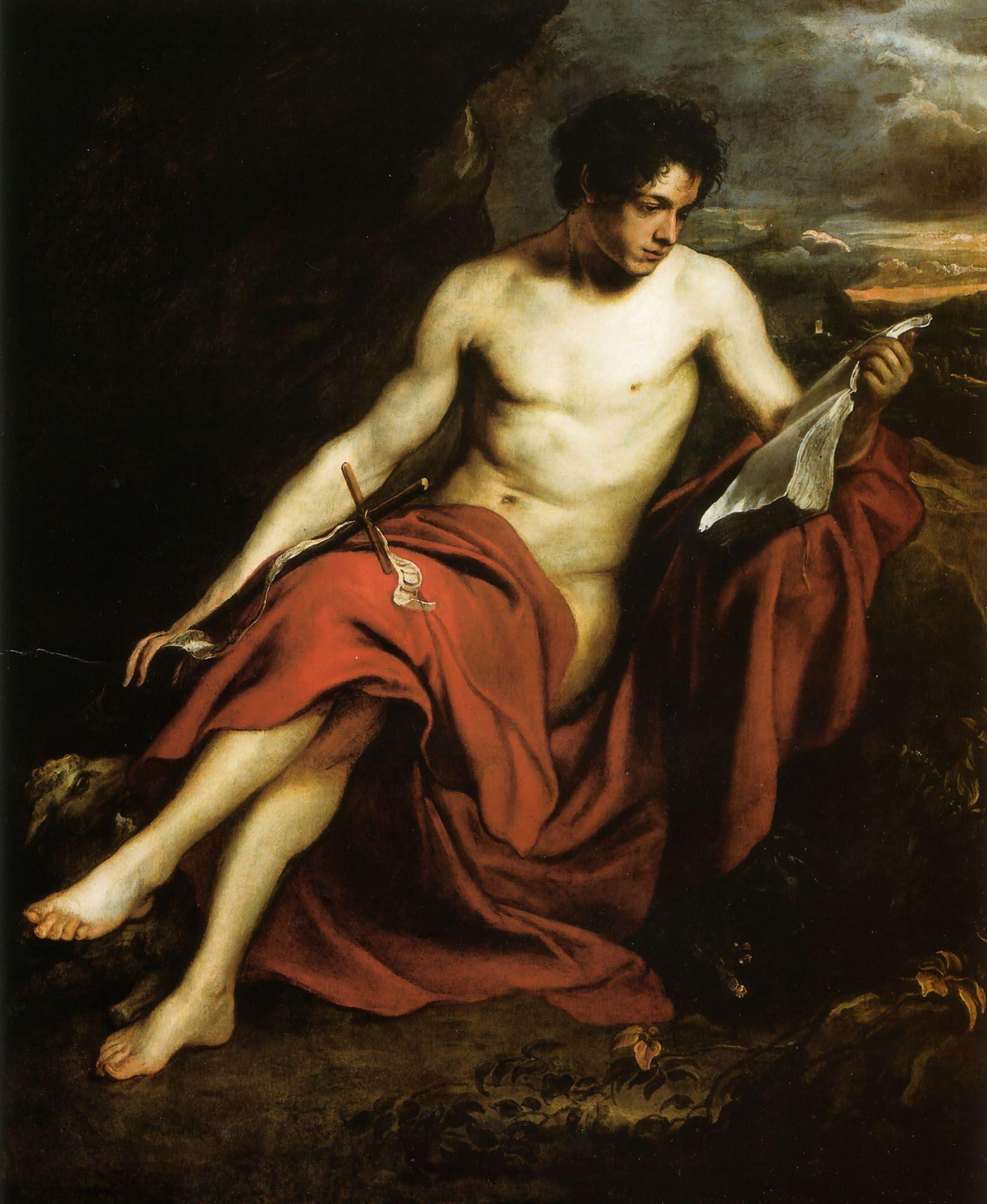 pintura San Juan Bautista En El Desierto - Anthony Van Dyck
