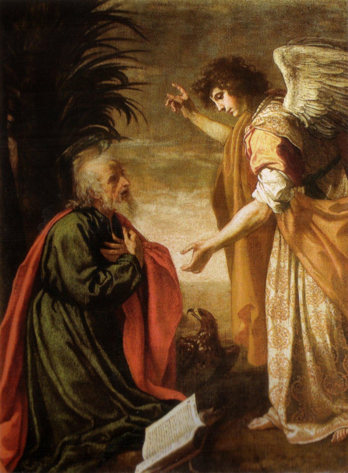 pintura San Juan Evangelista En Patmos - Jacopo Vignali
