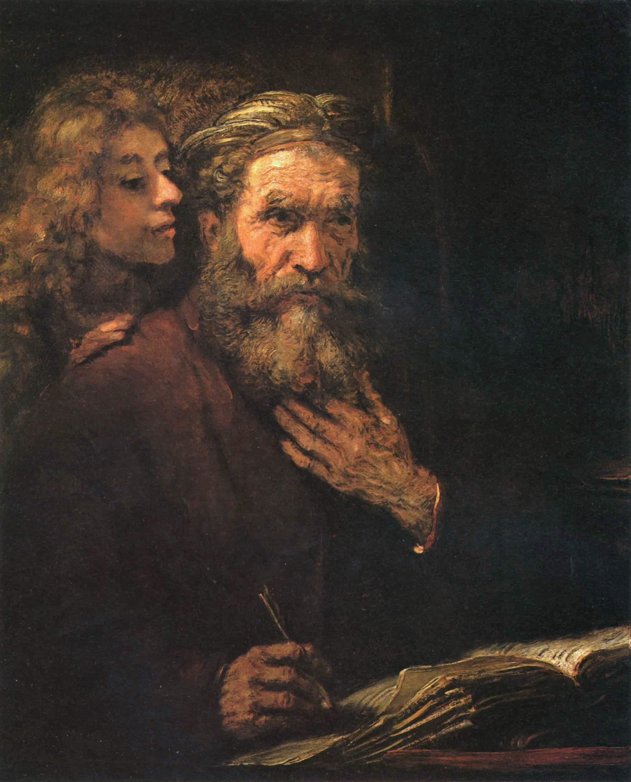 pintura San Mateo y El Ángel - Rembrandt