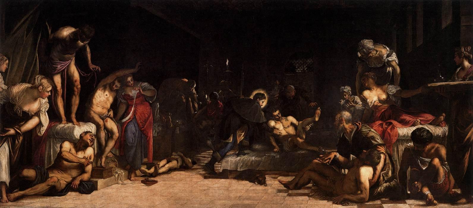 pintura San Roch En El Hospital - Jacopo Tintoretto