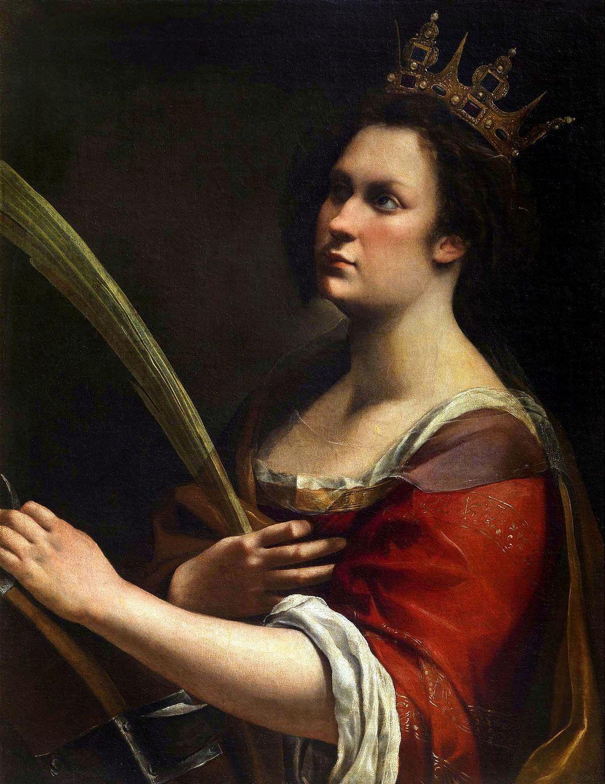pintura Santa Catalina De Alejandría - Artemisia Gentileschi