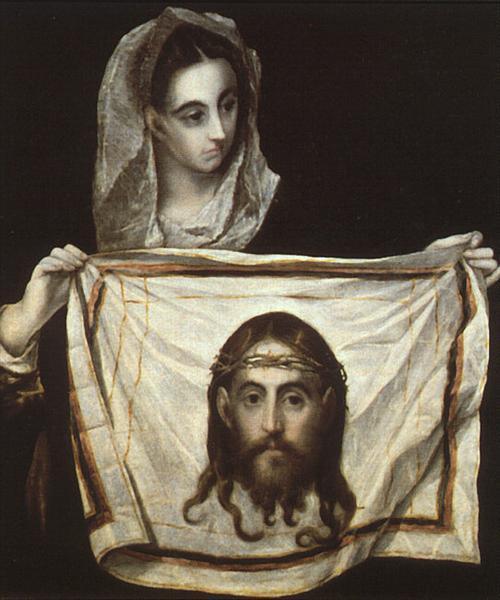 pintura Santa Verónica Con La Sábana Santa - El Greco