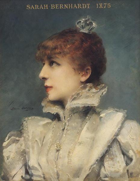 pintura Sarah Bernhardt - Abbema Louise