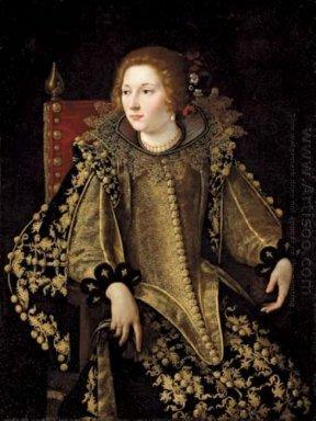 pintura Señora Sentada Tres Cuartos - Artemisia Gentileschi
