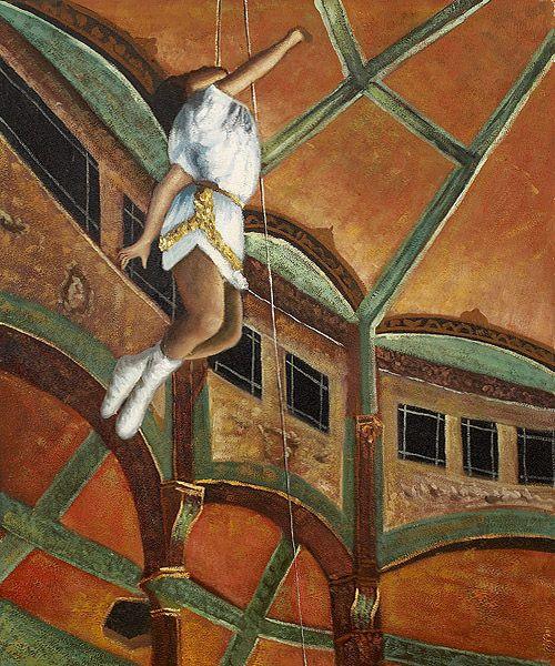 pintura Señorita La La En El Circo Fernando - Edgar Degas
