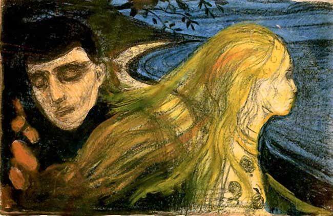 pintura Separación - Edvard Munch