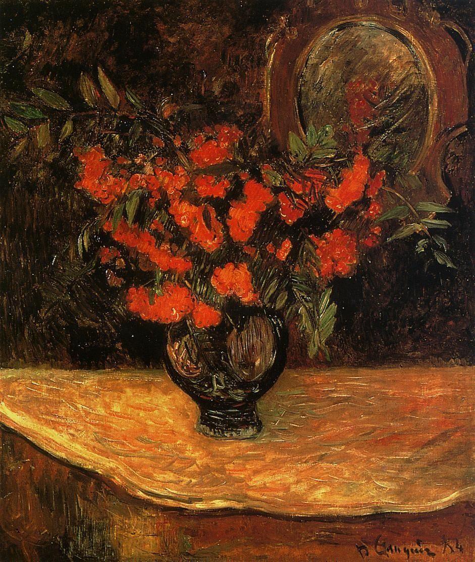 pintura Serbal Bouque - Paul Gauguin