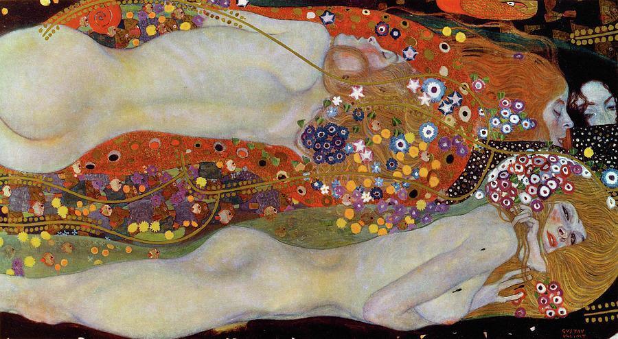 pintura Serpientes De Agua II - Gustav Klimt