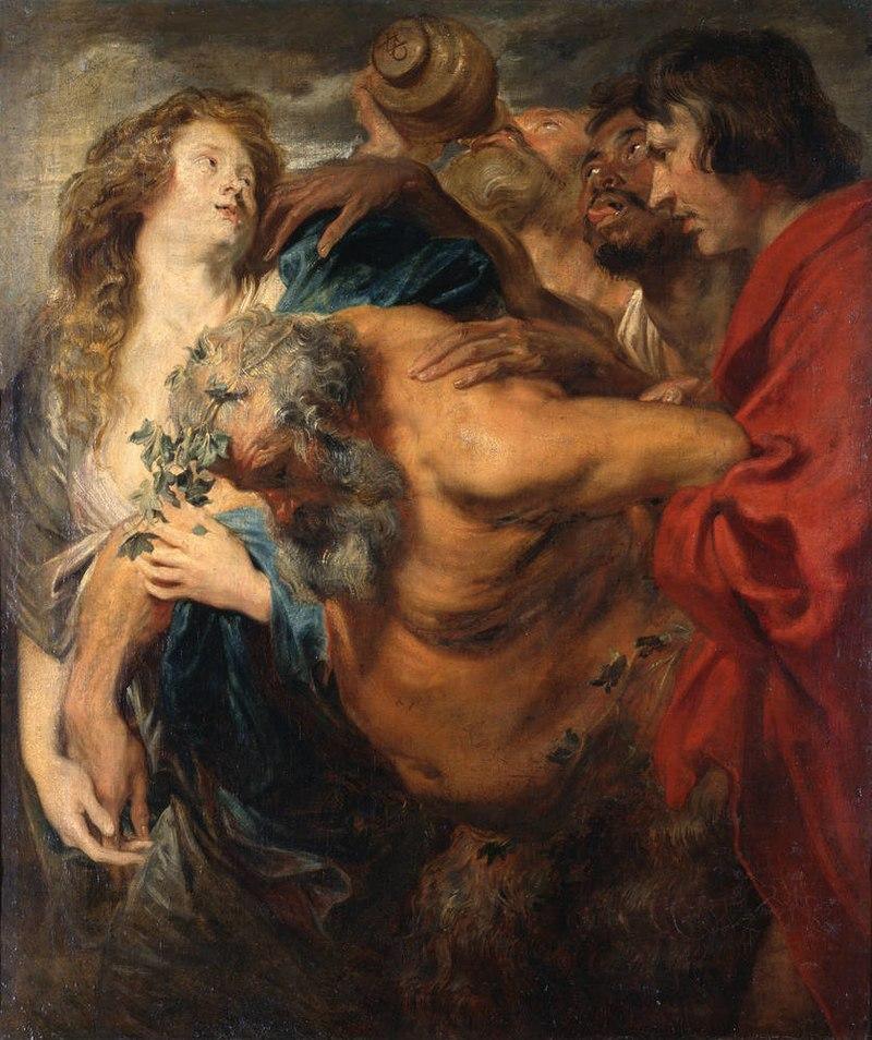 pintura Silenus Borracho - Anthony Van Dyck