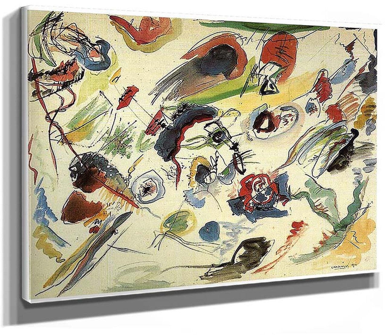 pintura Sin Título Primera Acuarela Abstracta - Kandinsky