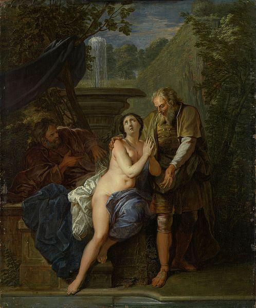 pintura Susanna Y Los Ancianos - Nicolas Bertin