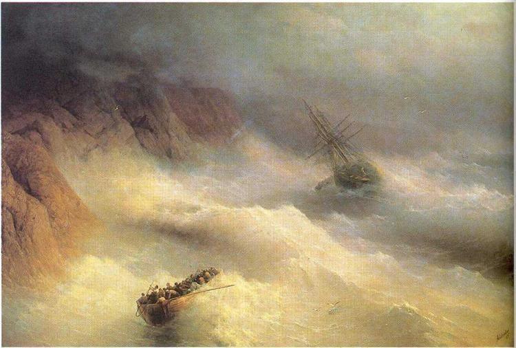 pintura Tempestad Por Cabo Aiya - Ivan Aivazovsky