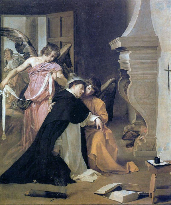 pintura Tentación De Santo Tomás De Aquino - Diego Velázquez