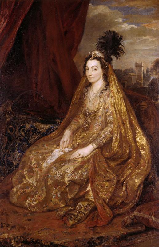 pintura Teresia, Lady Shirley - Anthony Van Dyck