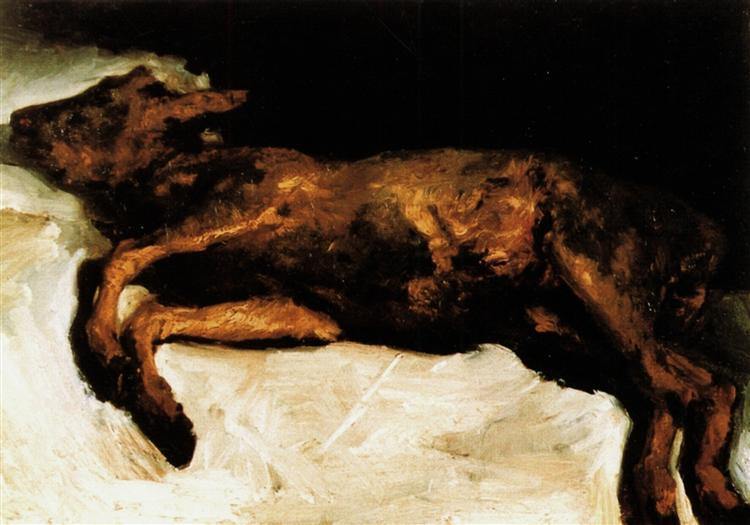 pintura Ternero Recién Nacido Acostado Sobre La Paja - Vincent Van Gogh