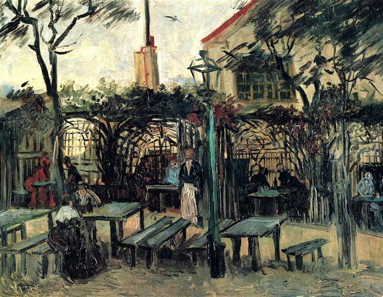 pintura Terraza De Un Café En Montmartre - Vincent Van Gogh