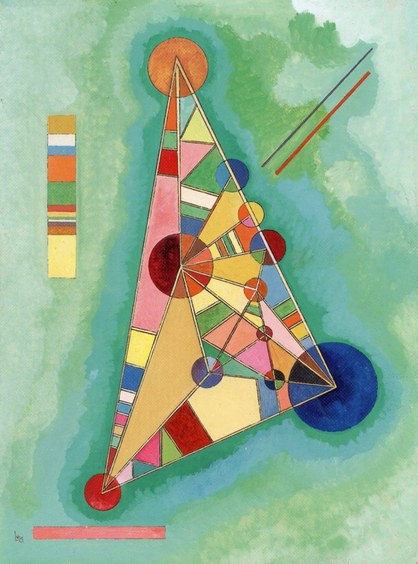 pintura Triángulo Multicolor - Wassily Kandinsky