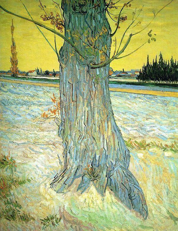 pintura Tronco De Un Viejo Tejo - Vincent Van Gogh