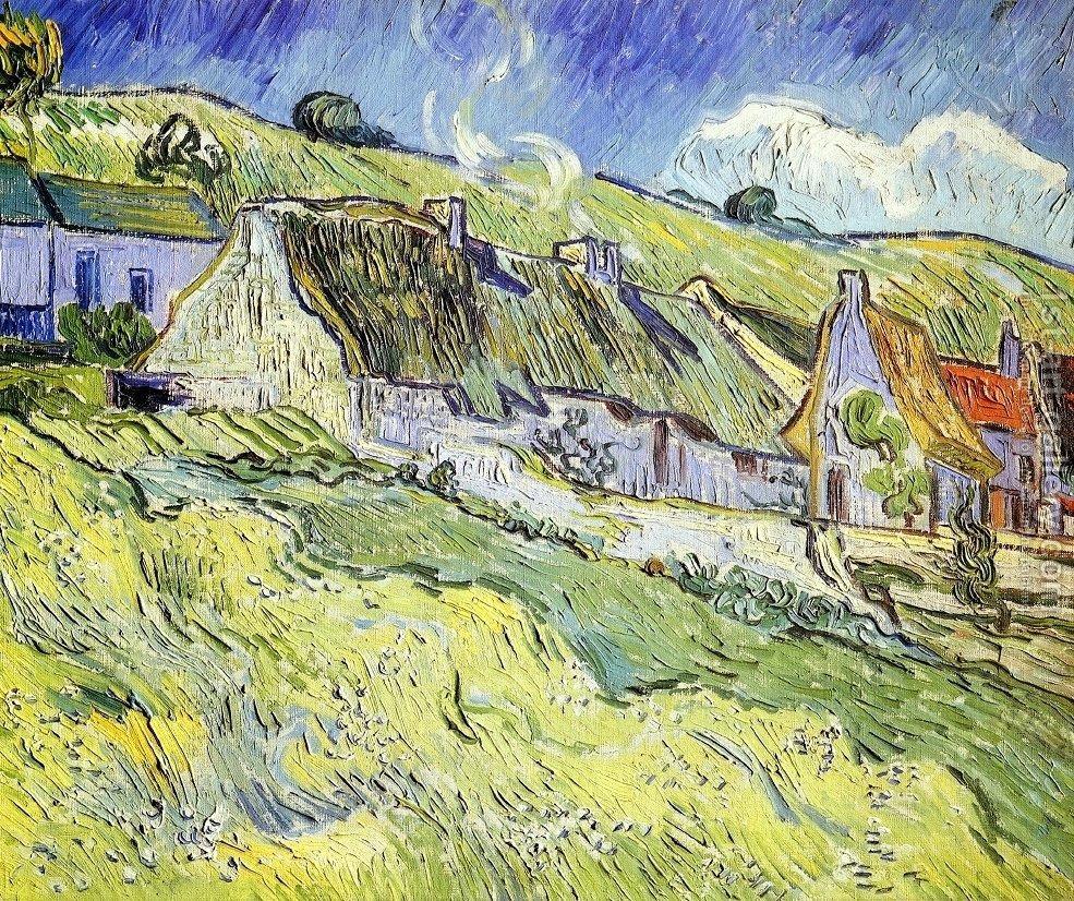 pintura Un Grupo De Cabañas - Vincent Van Gogh