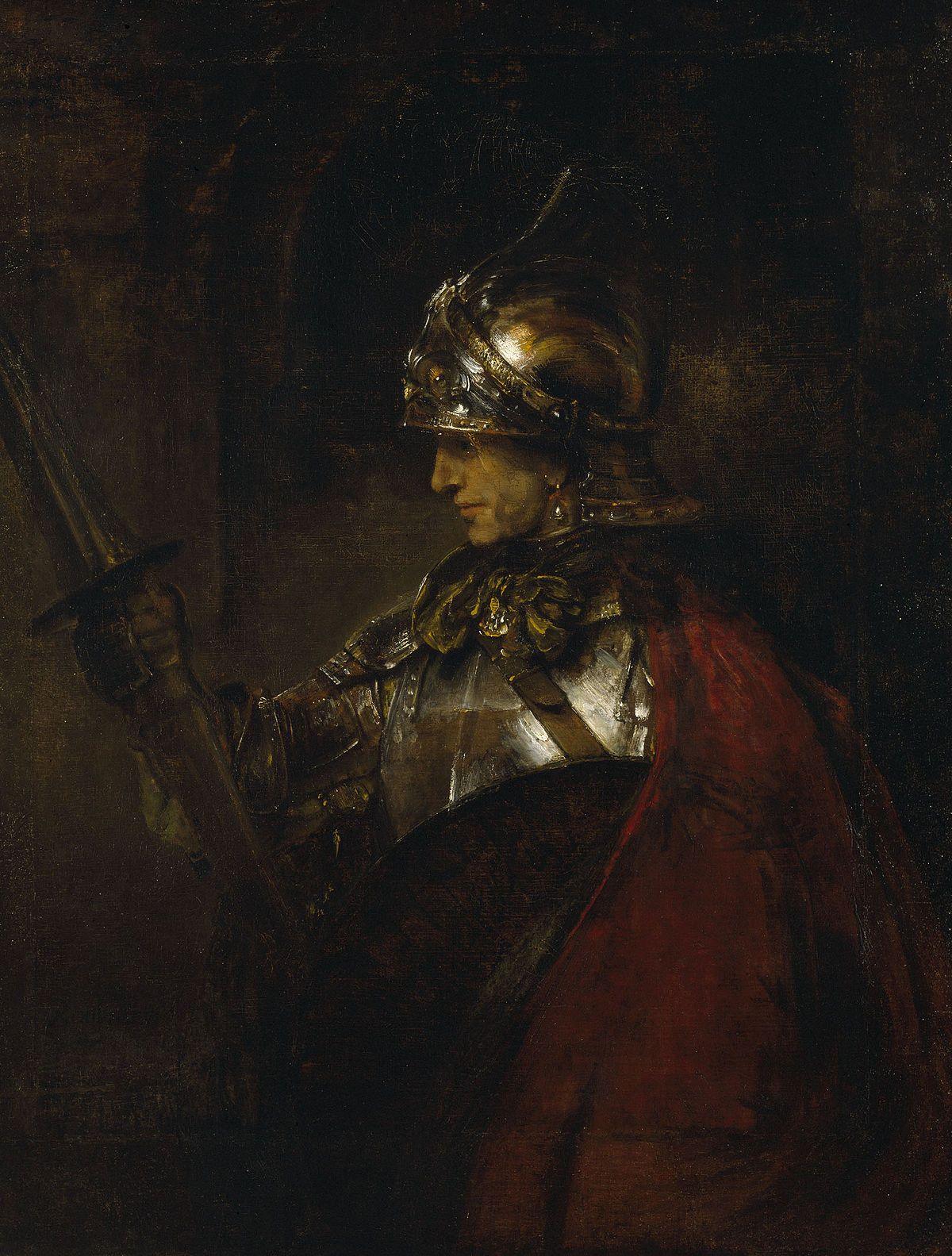 pintura Un Hombre Con Armadura - Rembrandt