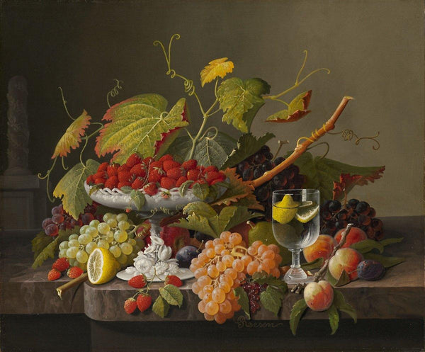 pintura Una Abundancia De Fruta - Severin Roesen