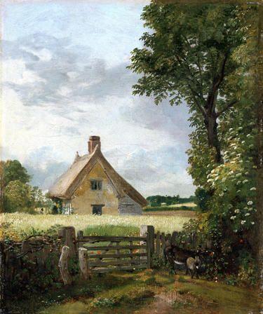 pintura Una Cabaña En Un Maizal - John Constable