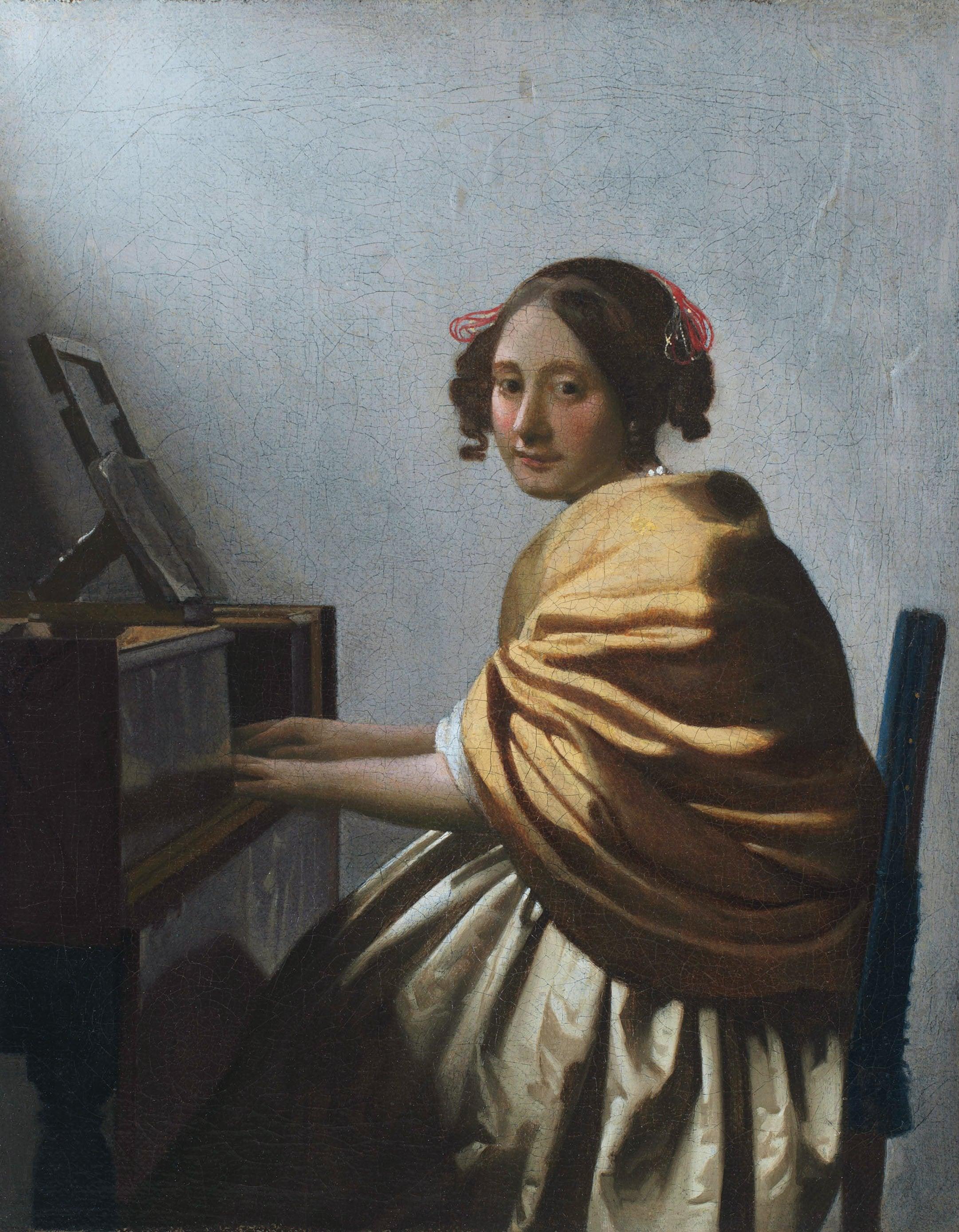 pintura Una Mujer Joven Sentada En Un Vírginal - Johannes Vermeer