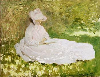 pintura Una Mujer Leyendo - Claude Monet