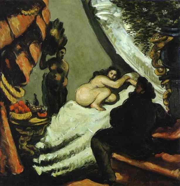 pintura Una Olimpia Moderna - Paul Cezanne