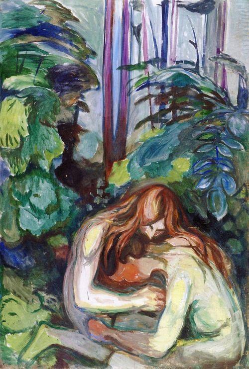 pintura Vampiro En El Bosque - Edvard Munch