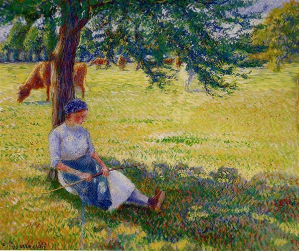 pintura Vaquera Eragny - Camille Pissarro