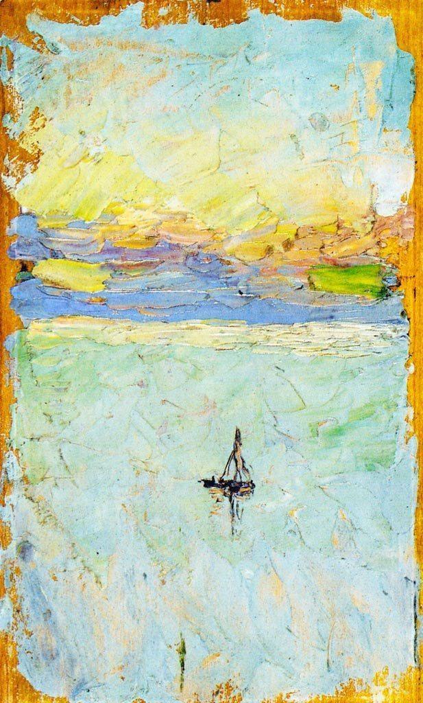 pintura Velero En El Mar - Wassily Kandinsky